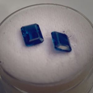 2.5+ carats dark blue matched spinels